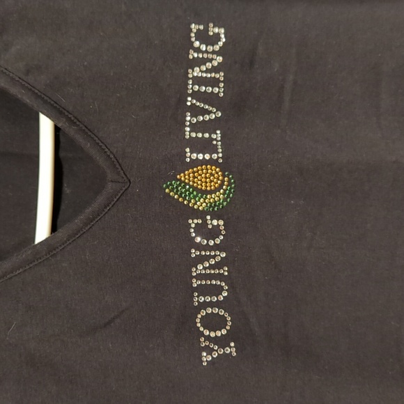 Young Living Black V-Neck Shirt - Picture 2 of 4